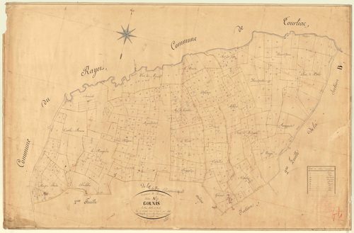 Plan napoléonien, feuille préparatoire-A1 Gounis, Parranquet