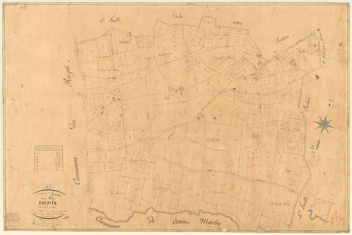 Plan napoléonien, feuille préparatoire-A2 Gounis, Parranquet