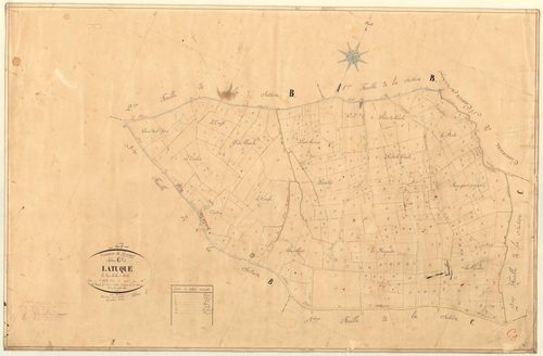 Plan napoléonien, feuille préparatoire-C1 Latuque, Parranquet