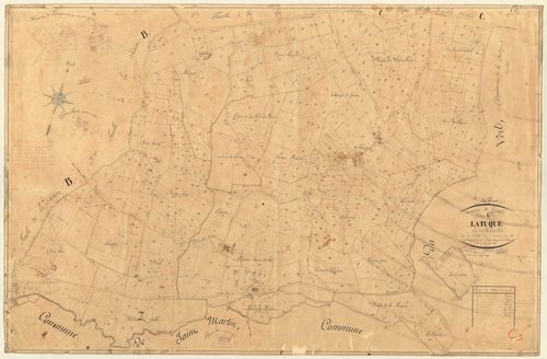 Plan napoléonien, feuille préparatoire-C3 Latuque, Parranquet