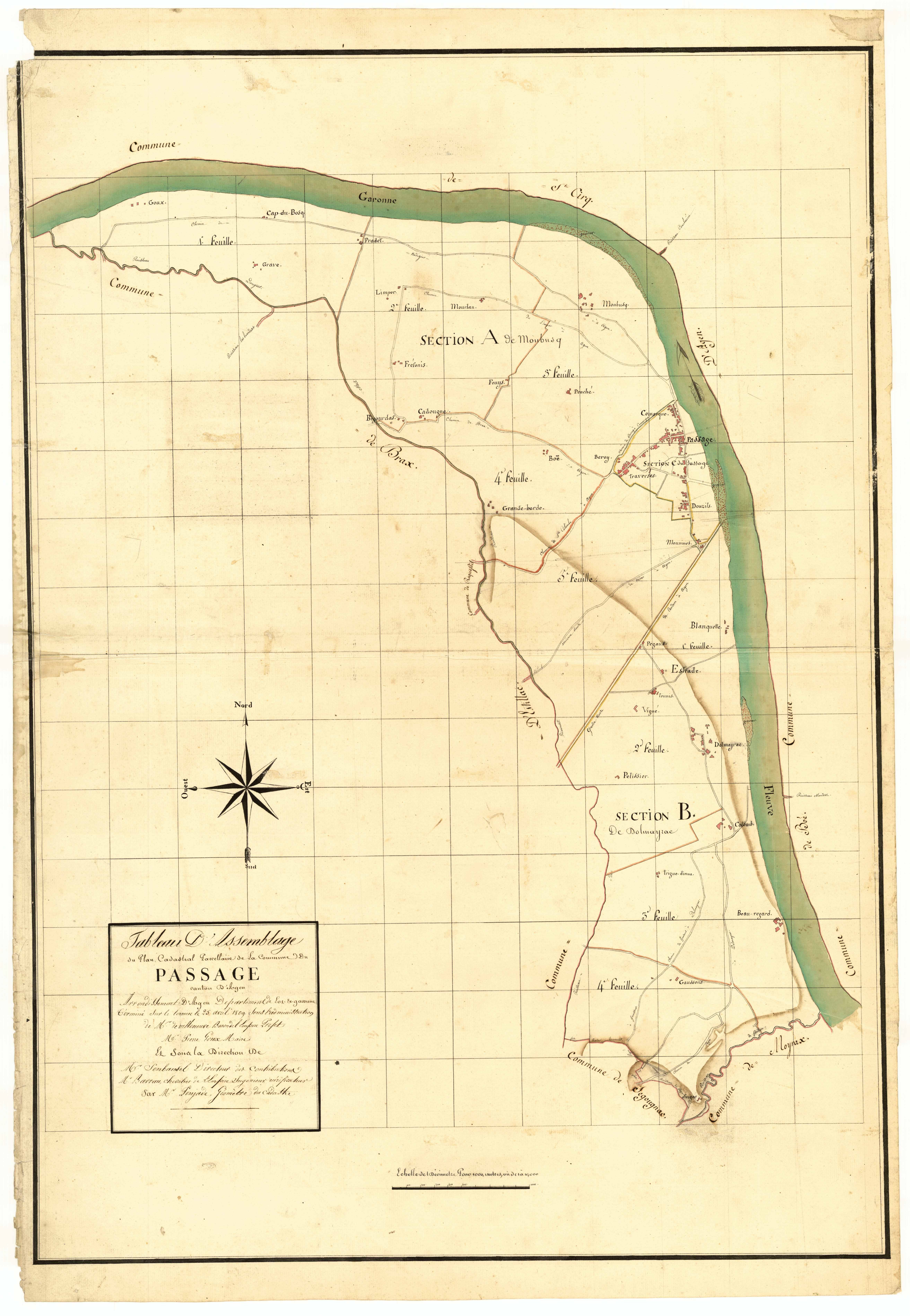 Plan primitif, atlas-TA, Passage-d'Agen (Le)