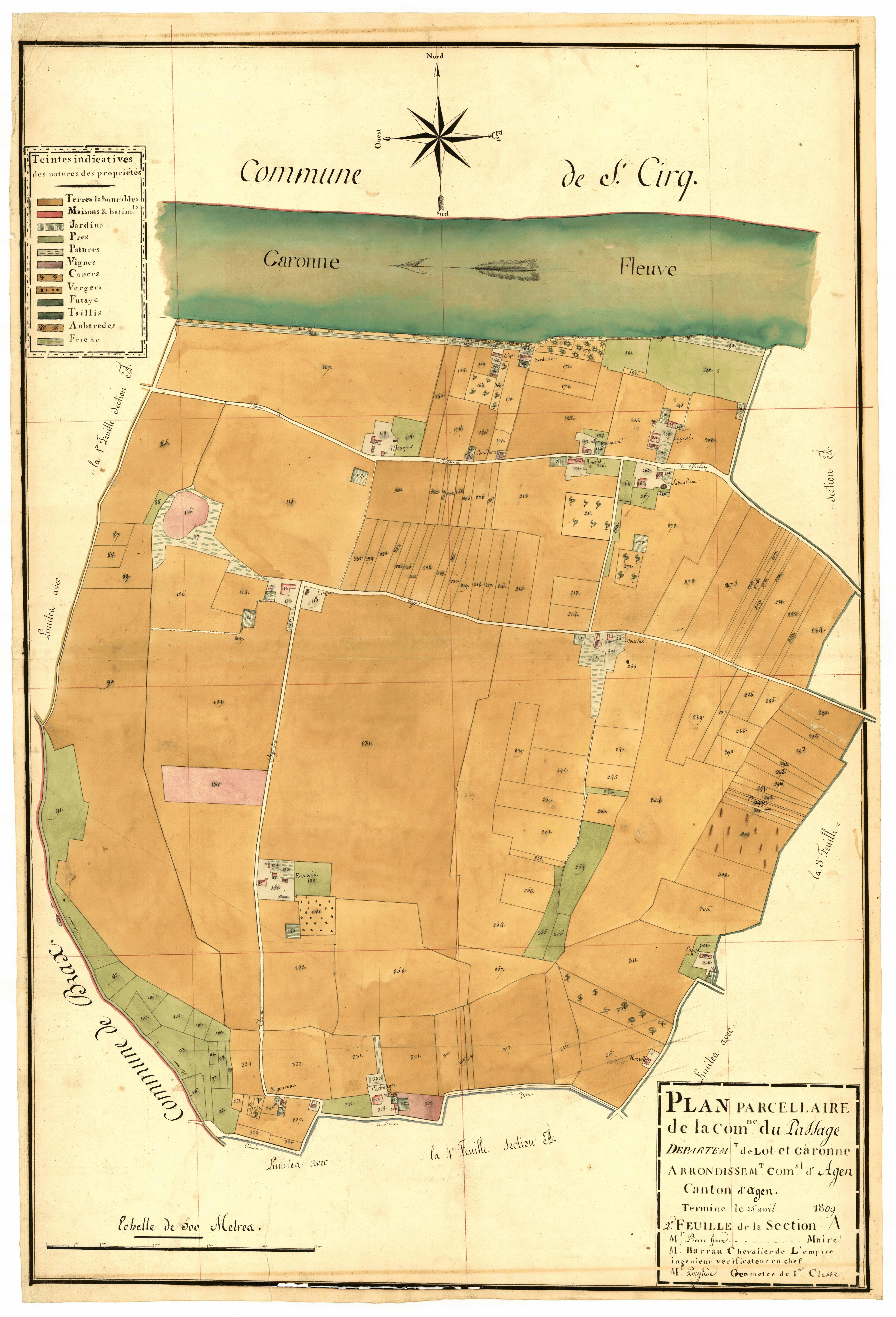 Plan primitif, atlas-A2, Passage-d'Agen (Le)