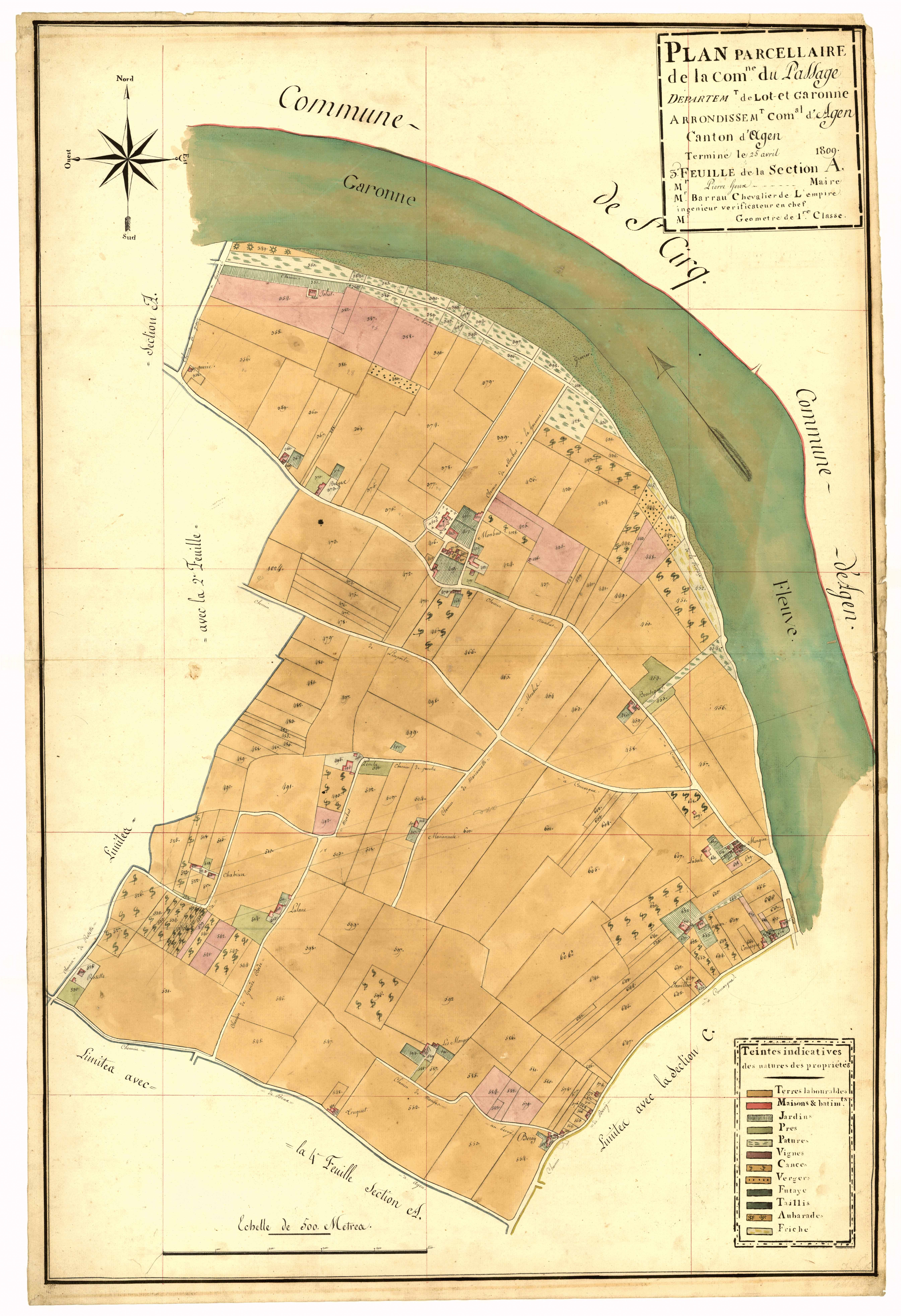 Plan primitif, atlas-A3, Passage-d'Agen (Le)