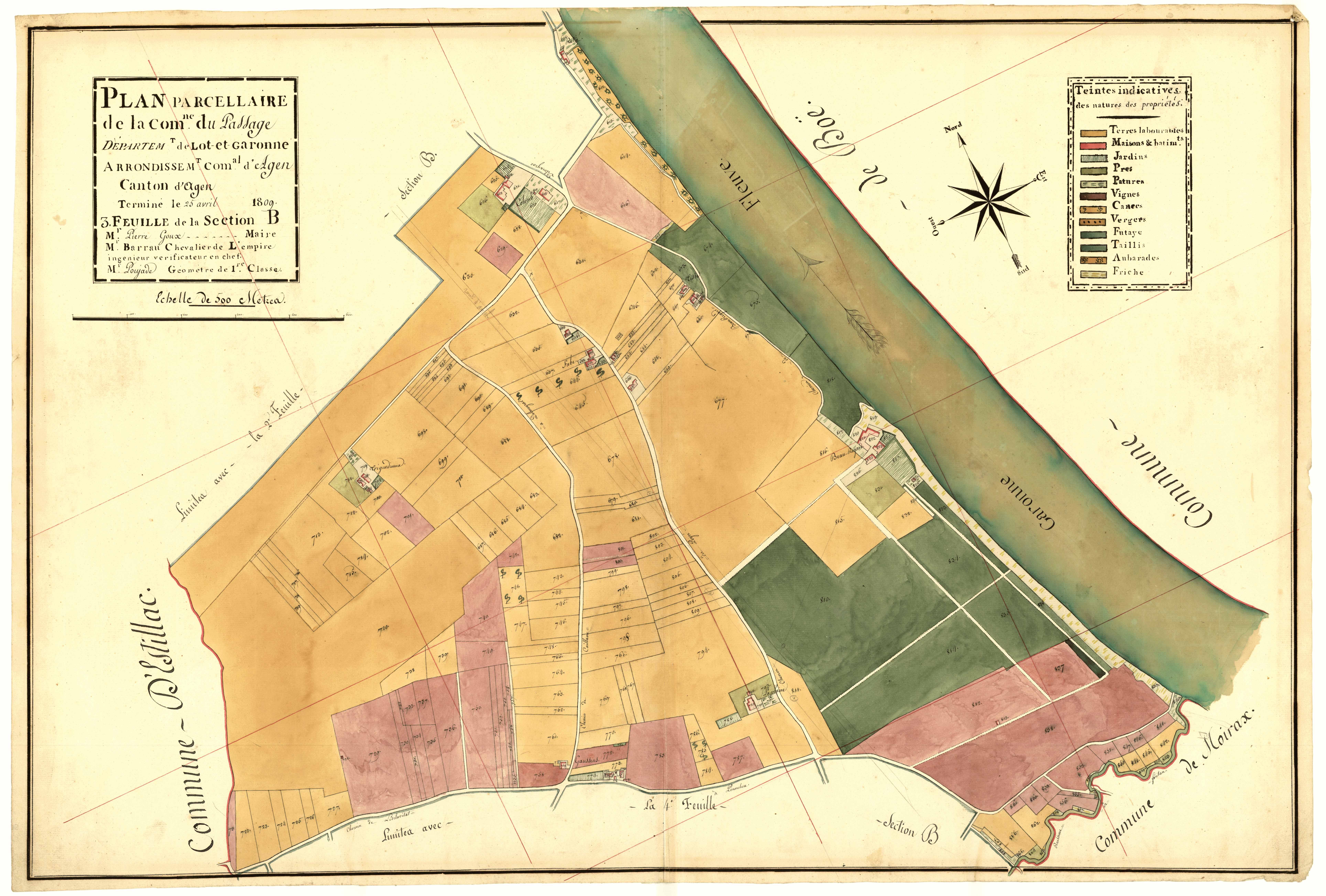Plan primitif, atlas-B3, Passage-d'Agen (Le)
