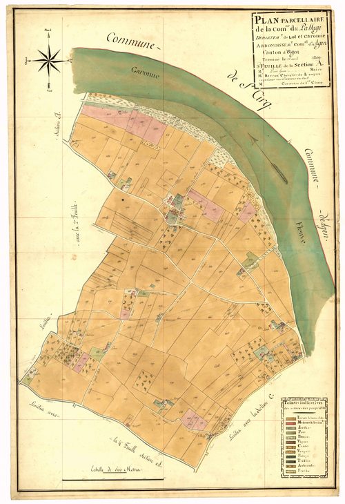 Plan primitif, atlas-A3, Passage-d'Agen (Le)