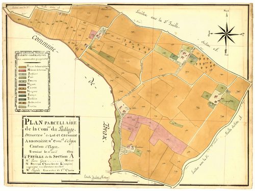 Plan primitif, atlas-A4, Passage-d'Agen (Le)