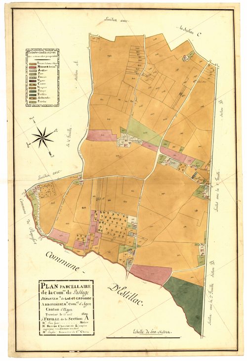Plan primitif, atlas-A5, Passage-d'Agen (Le)