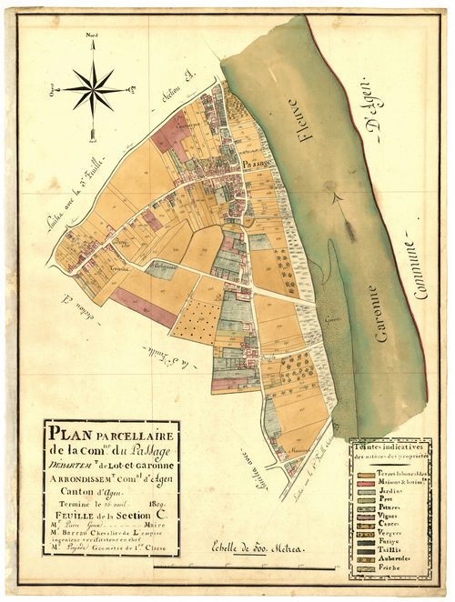 Plan primitif, atlas-C, Passage-d'Agen (Le)