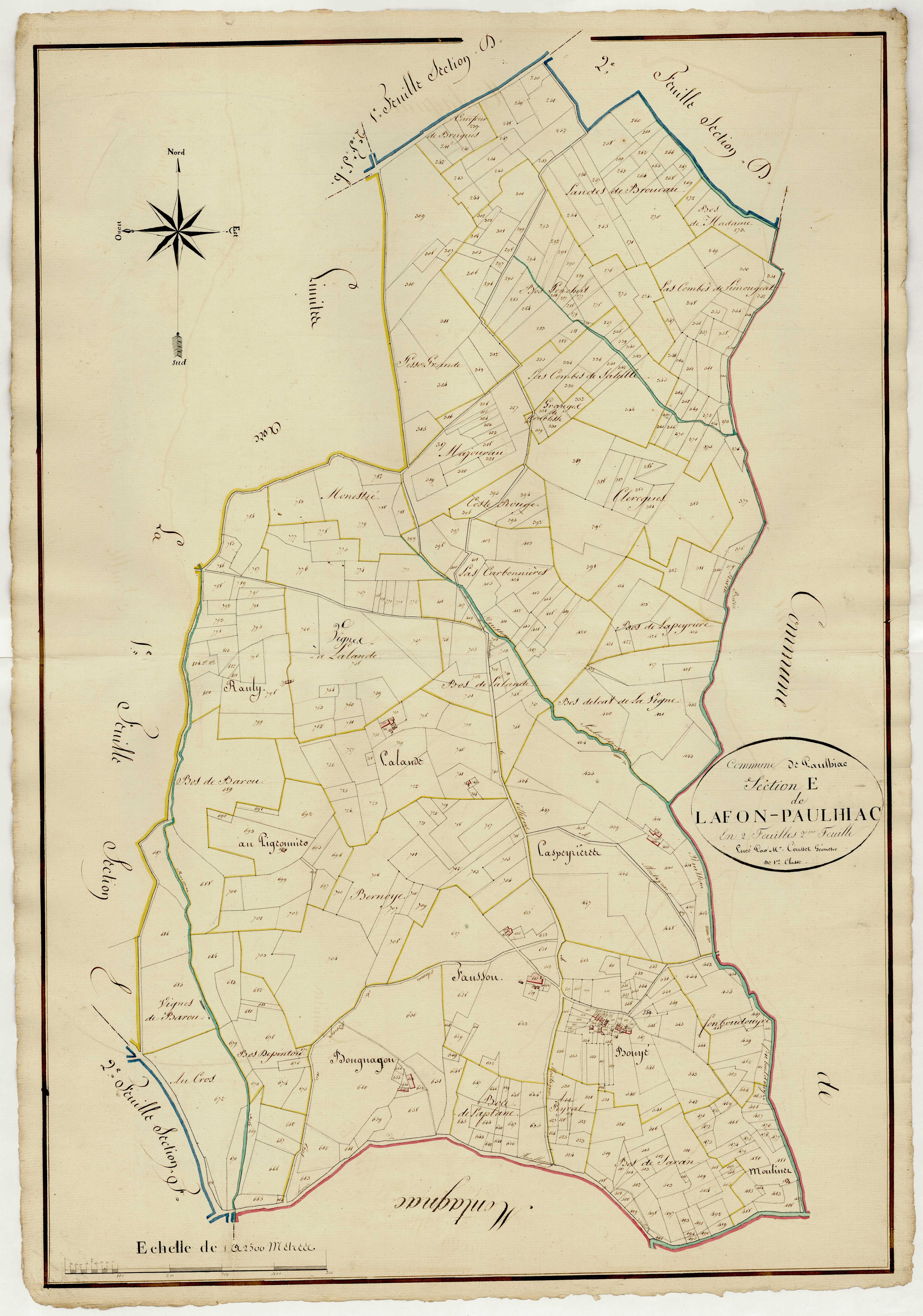 Plan napoléonien, atlas-E2 Lafon-Paulhiac, Paulhiac