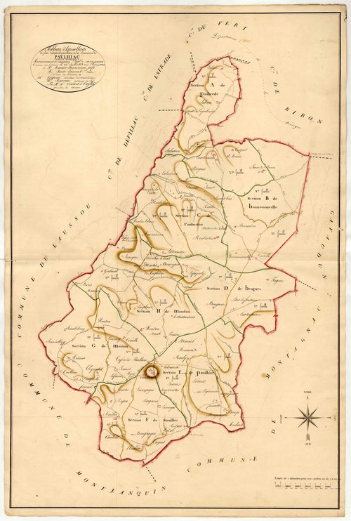 Plan napoléonien, atlas-TA, Paulhiac
