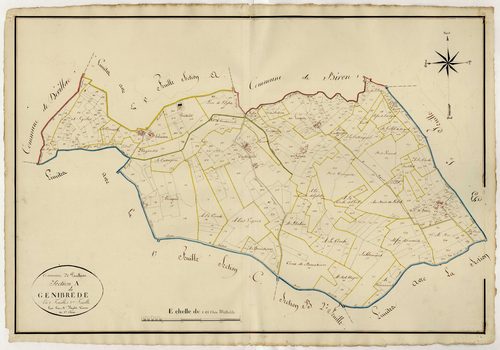 Plan napoléonien, atlas-A2 Génibrède, Paulhiac