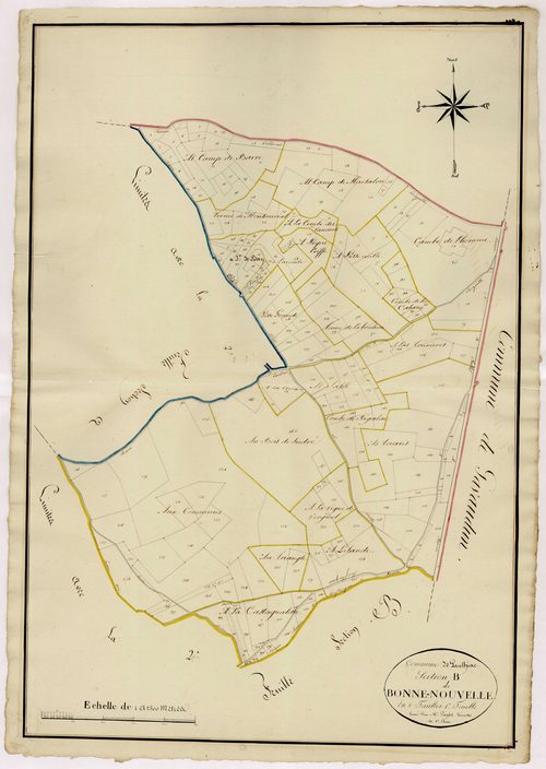 Plan napoléonien, atlas-B1 Bonnenouvelle, Paulhiac