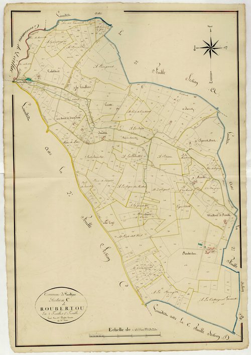Plan napoléonien, atlas-C1 Roubertou, Paulhiac