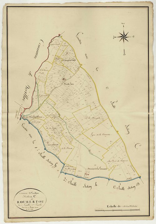 Plan napoléonien, atlas-C2 Roubertou, Paulhiac