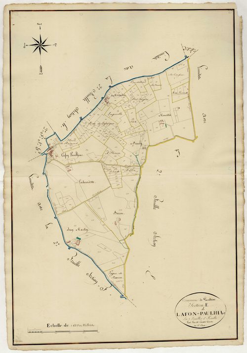 Plan napoléonien, atlas-E1 Lafon-Paulhiac, Paulhiac
