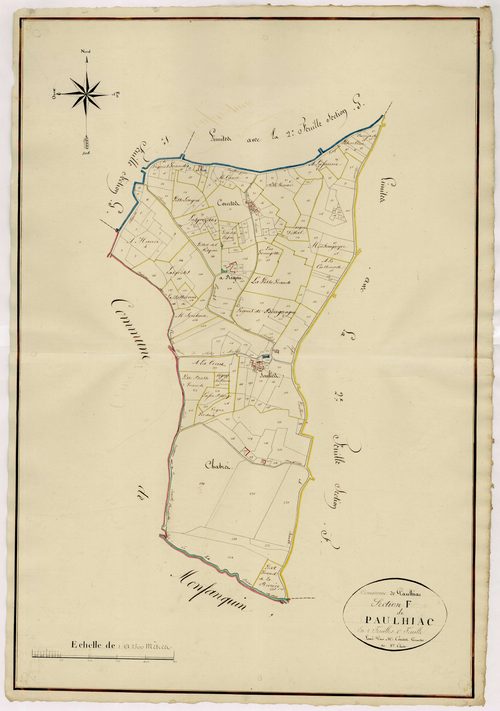 Plan napoléonien, atlas-F1 Paulhiac, Paulhiac