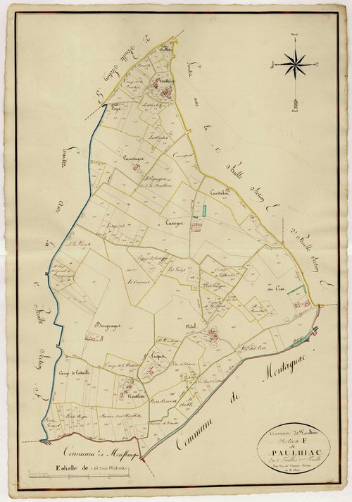 Plan napoléonien, atlas-F2 Paulhiac, Paulhiac