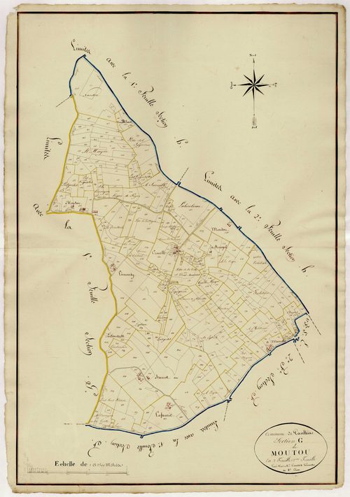 Plan napoléonien, atlas-G2 Moutou, Paulhiac