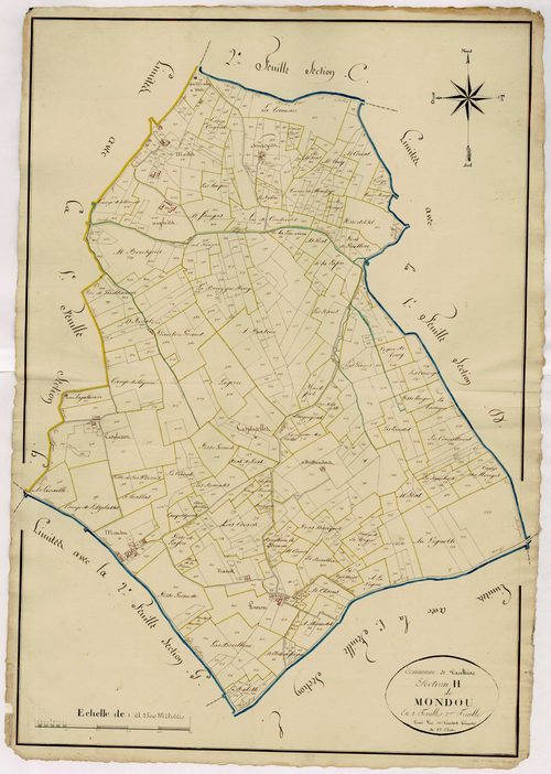Plan napoléonien, atlas-H2 Mondou, Paulhiac