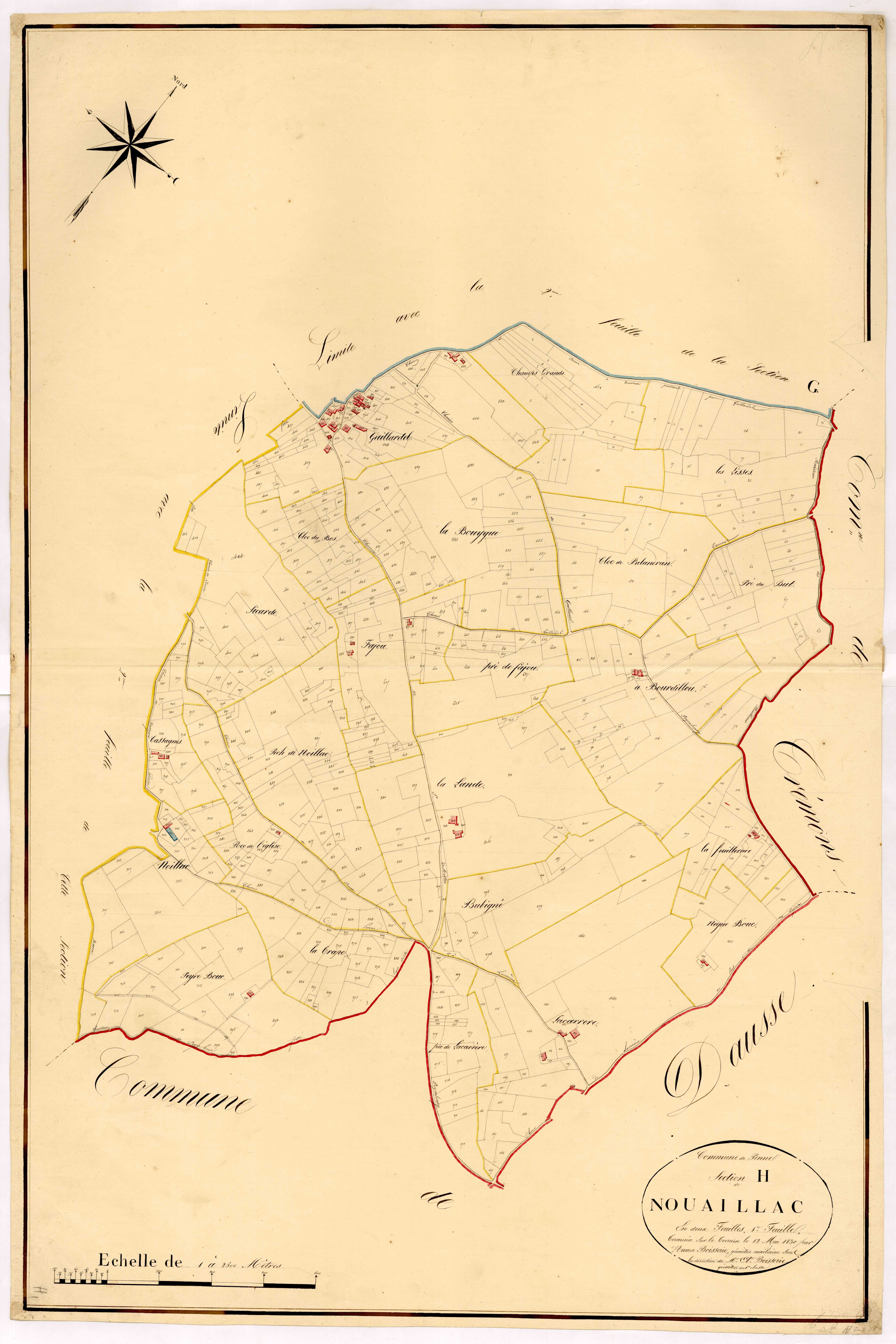 Plan napoléonien, atlas-H1 Nouaillac, Penne-d’Agenais
