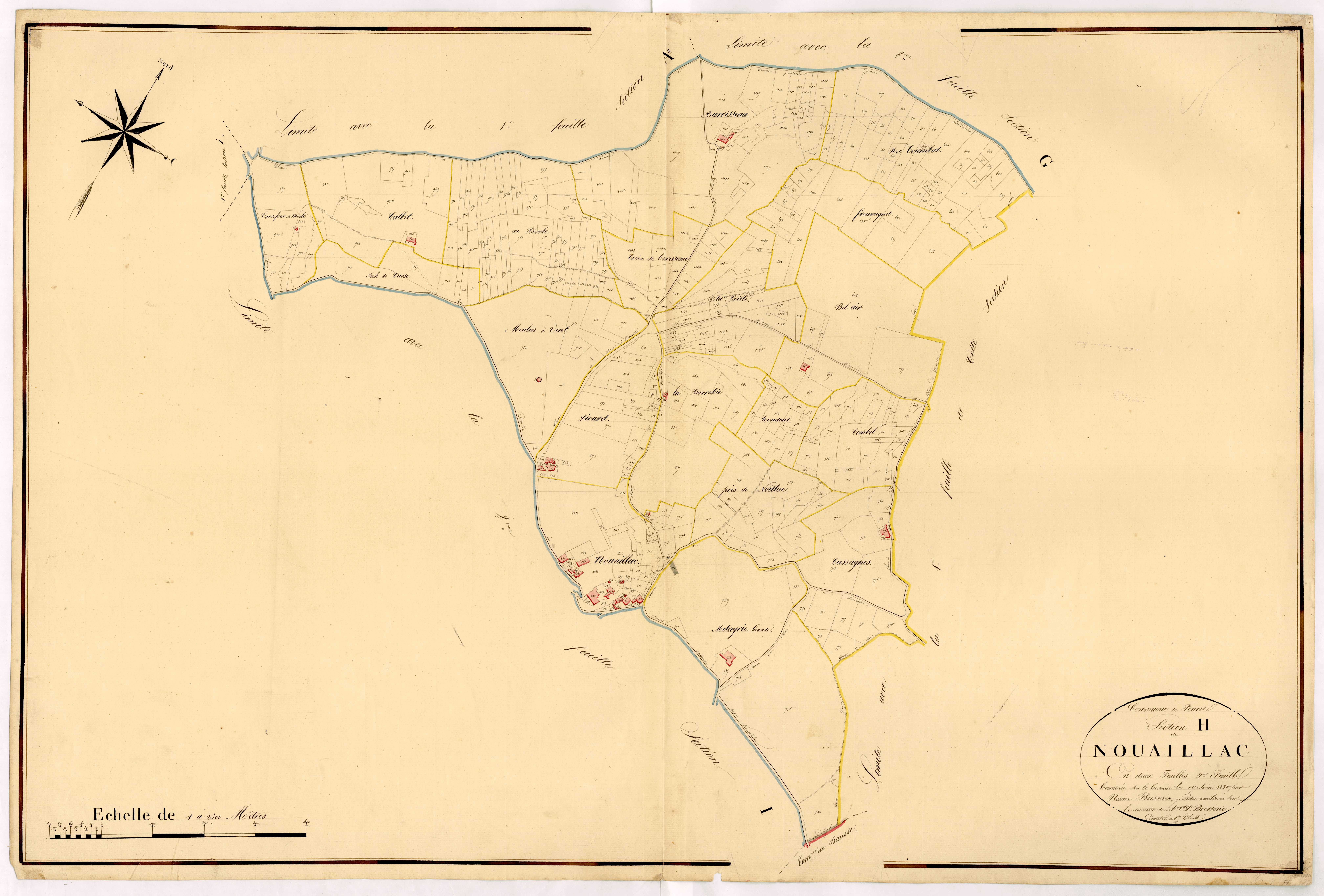 Plan napoléonien, atlas-H2 Nouaillac, Penne-d’Agenais