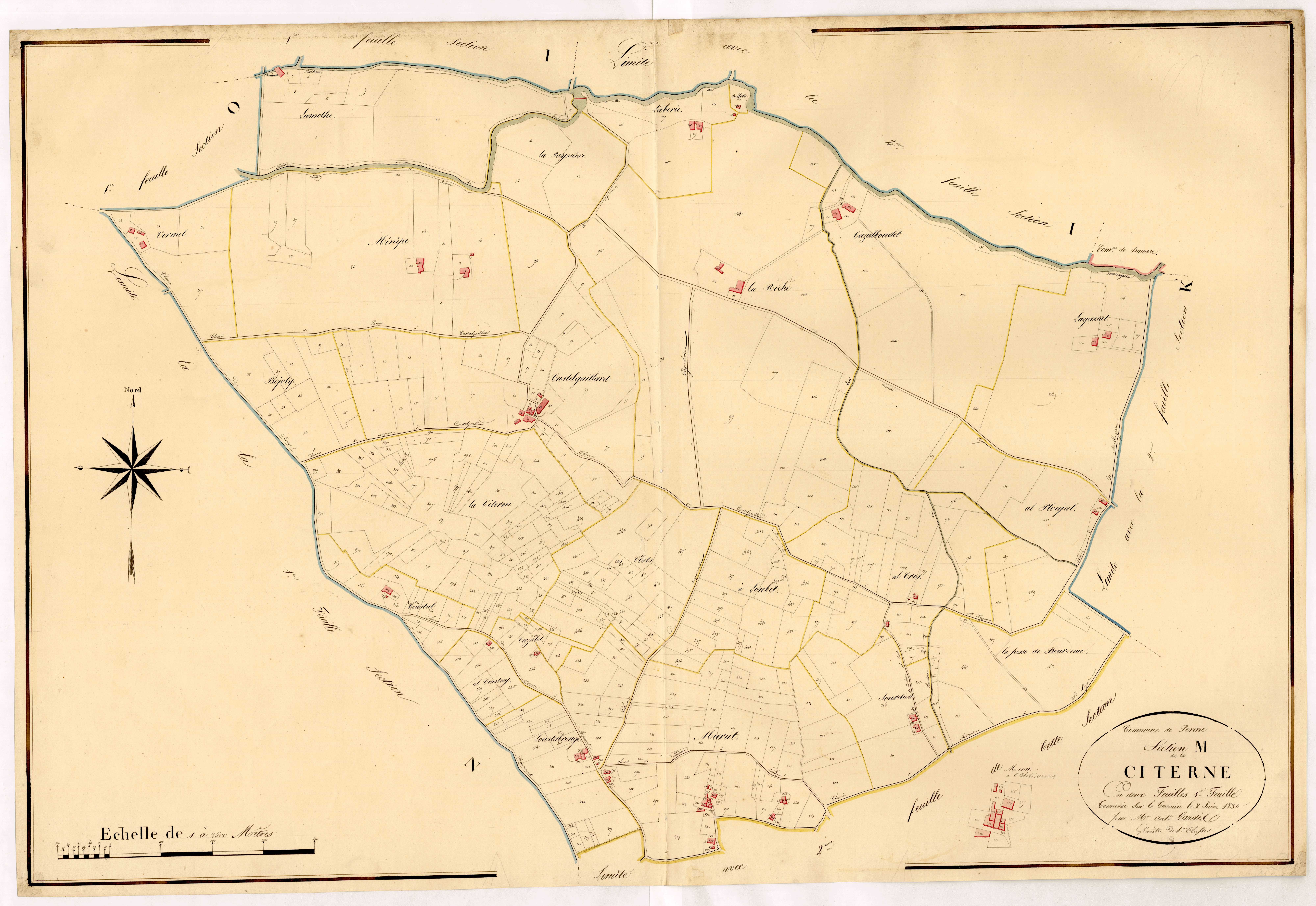 Plan napoléonien, atlas-M1 Citerne, Penne-d’Agenais