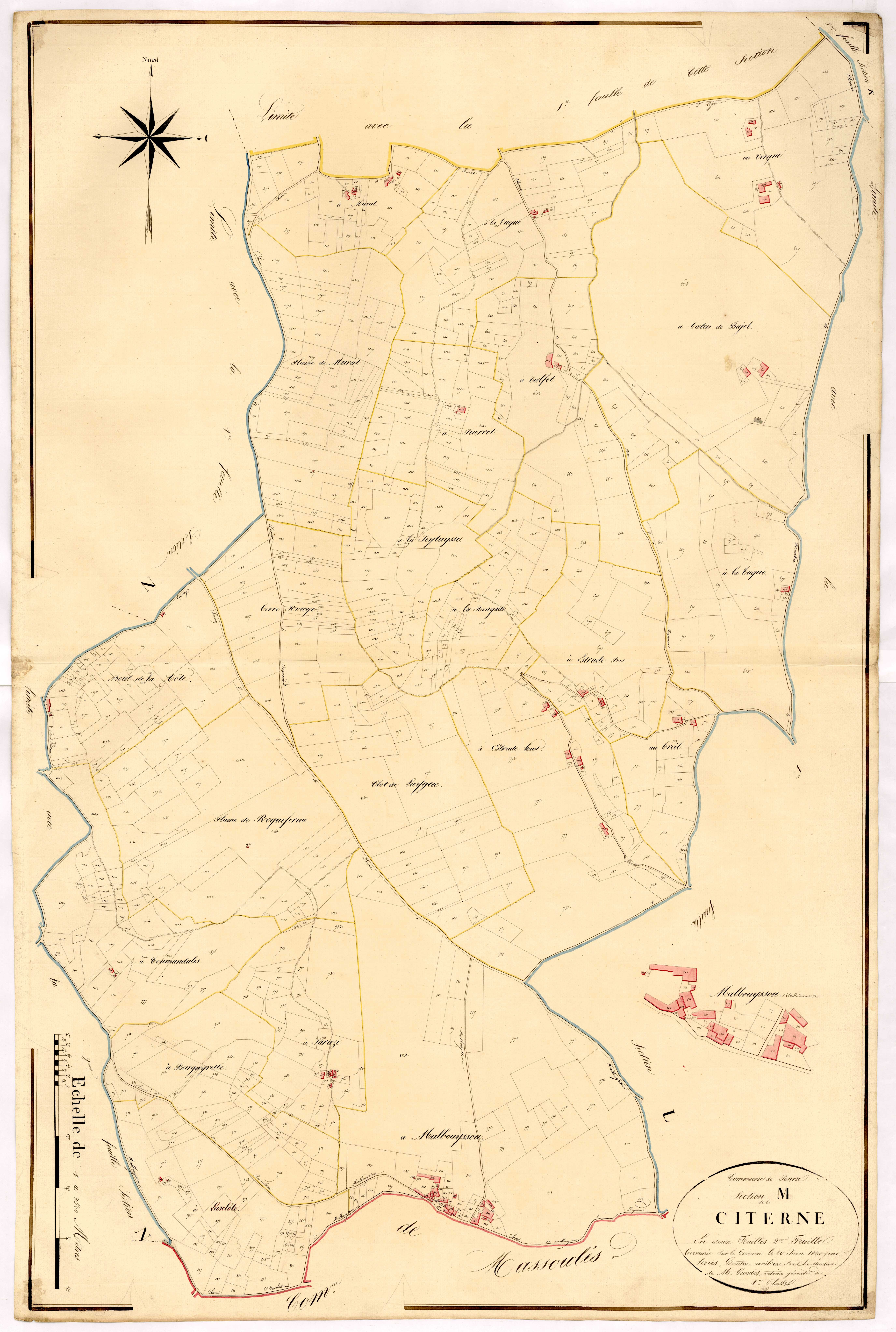 Plan napoléonien, atlas-M2 Citerne, Penne-d’Agenais
