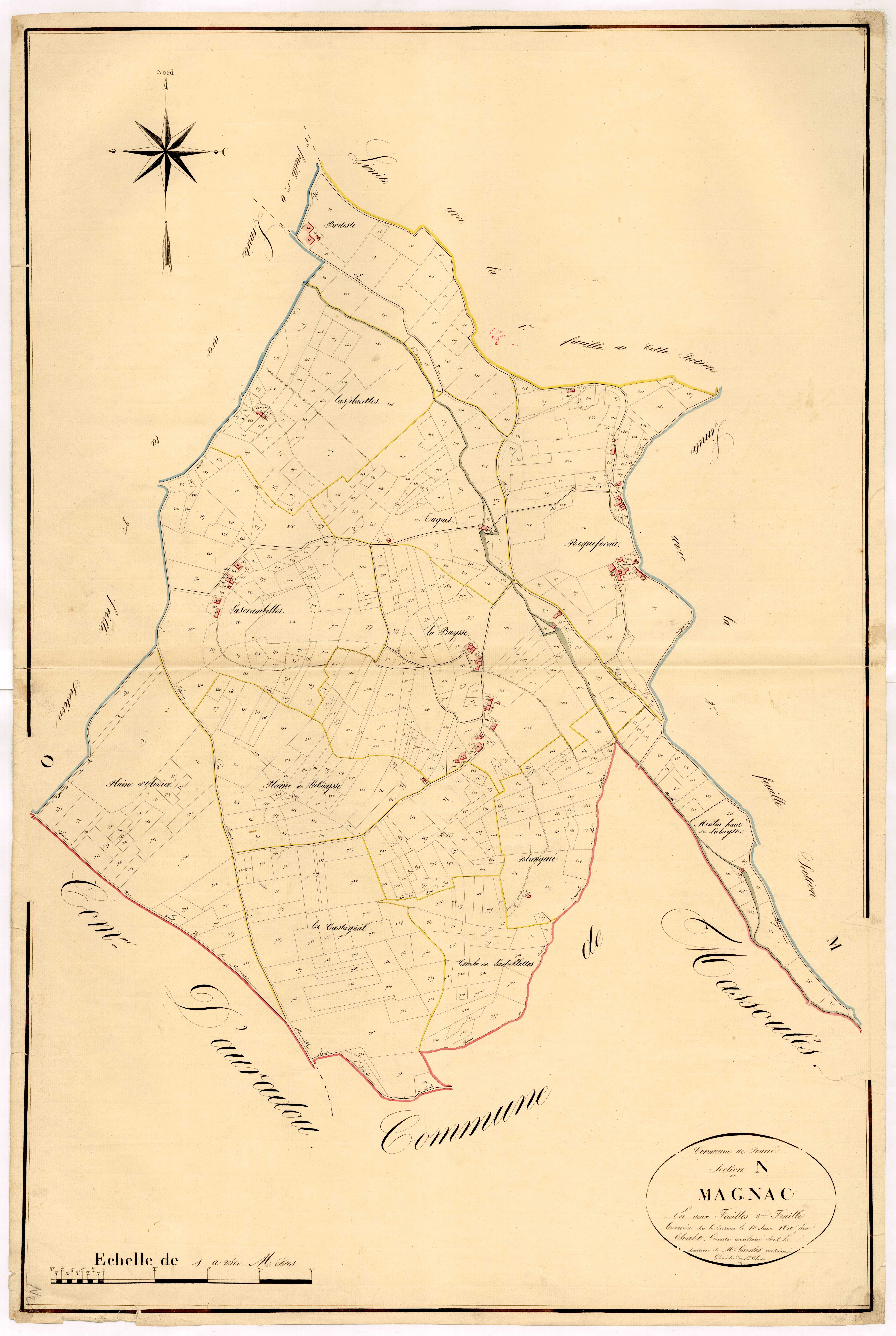 Plan napoléonien, atlas-N2 Magnac, Penne-d’Agenais