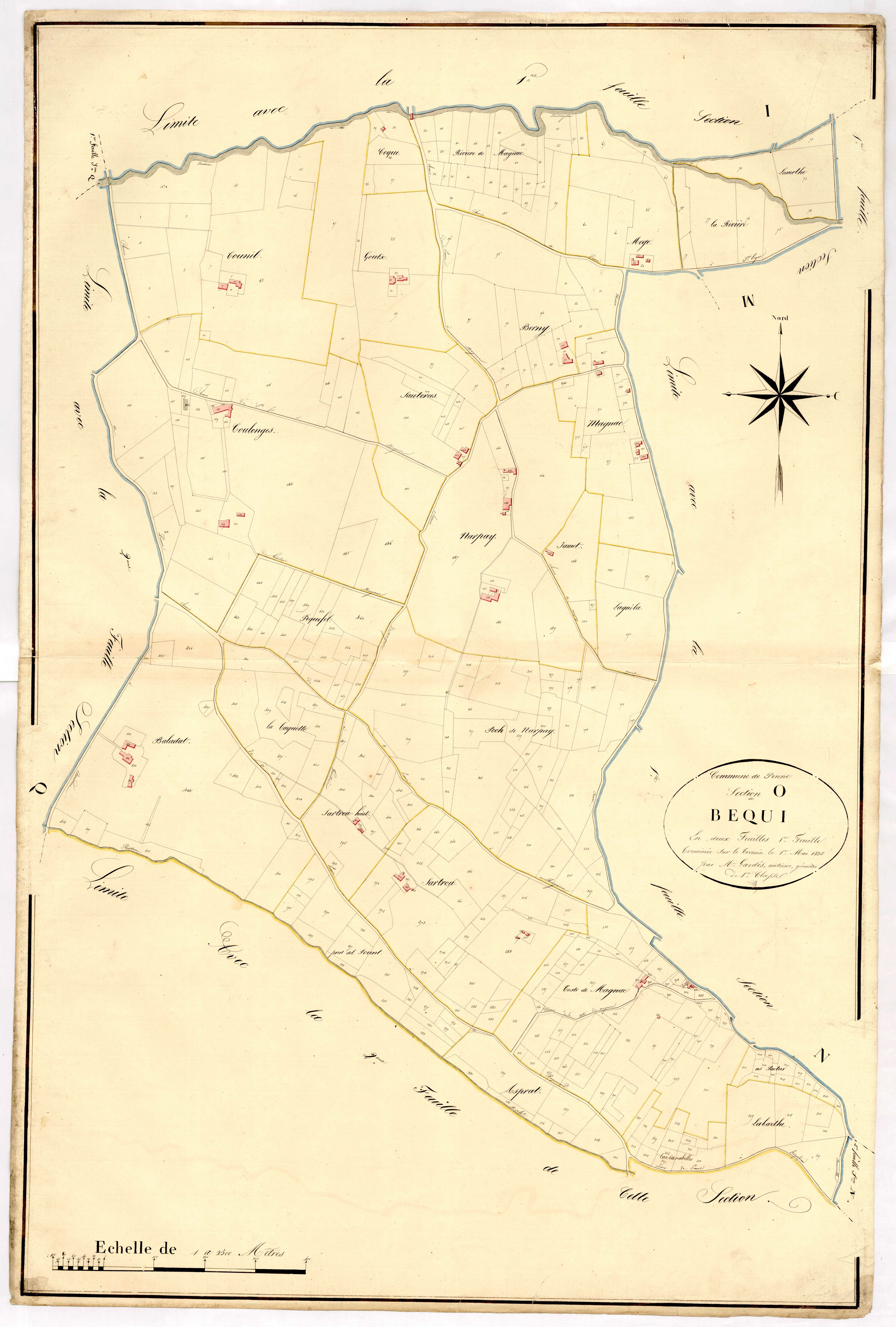 Plan napoléonien, atlas-O1 Bégui, Penne-d’Agenais