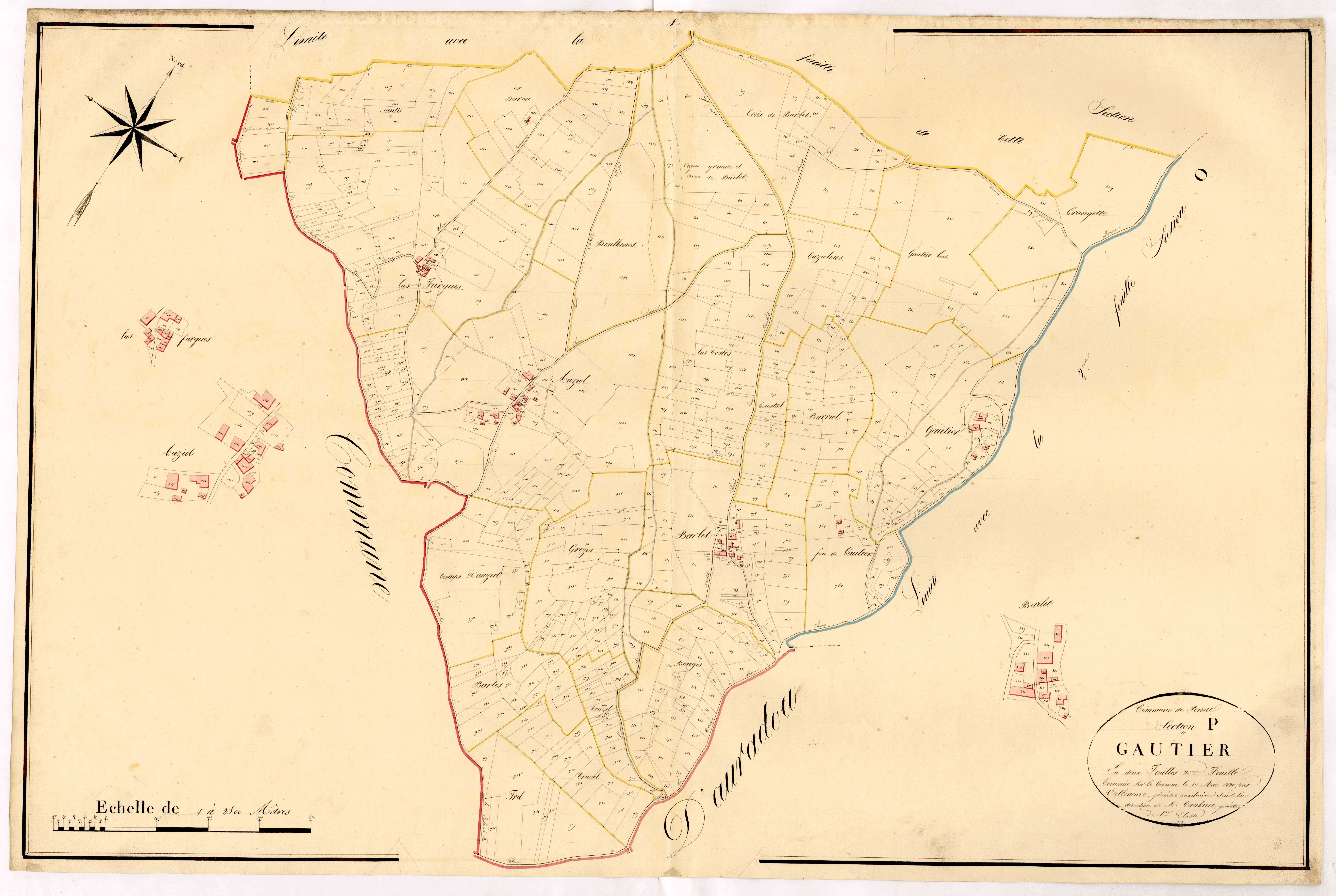 Plan napoléonien, atlas-P2 Gautier, Penne-d’Agenais