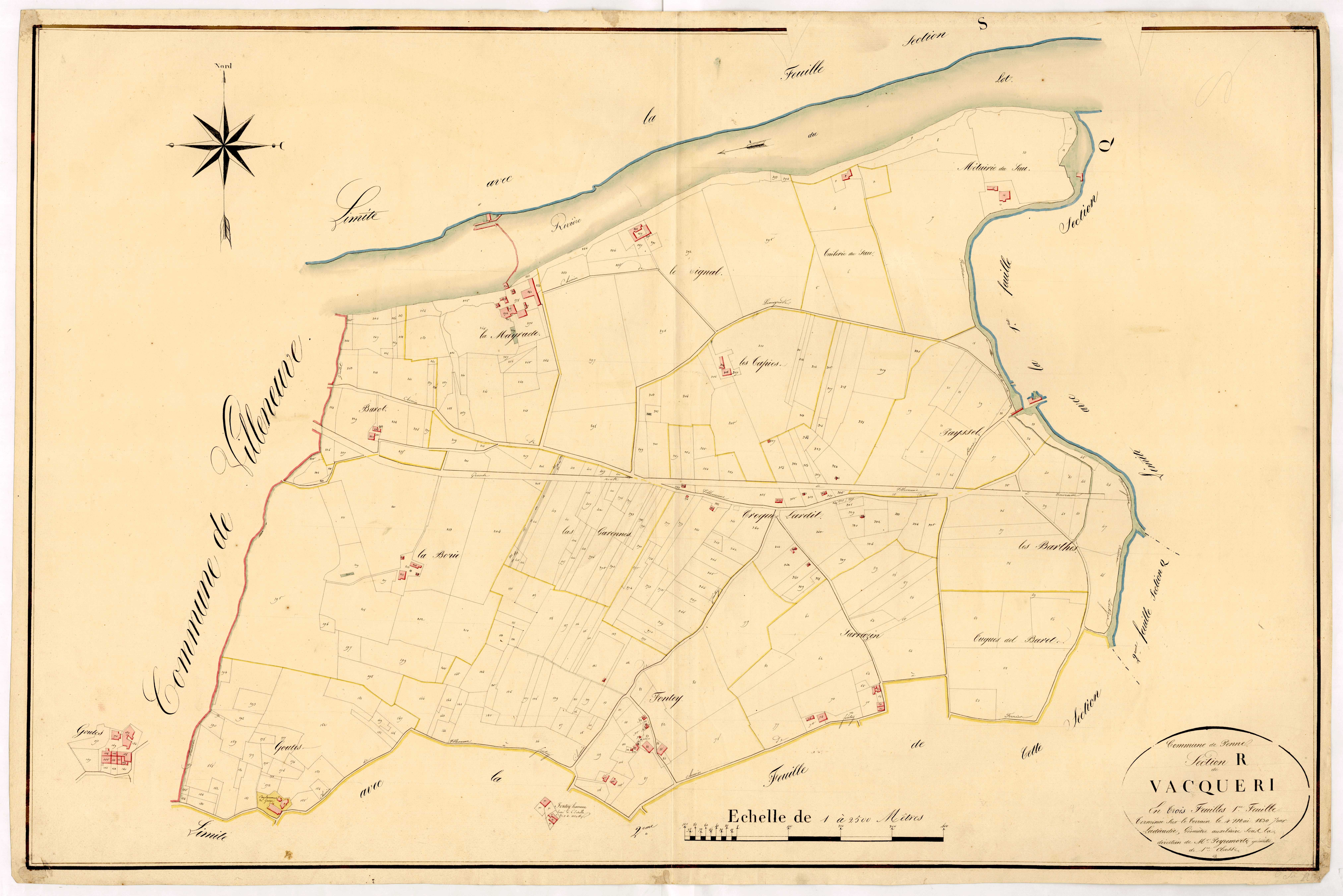 Plan napoléonien, atlas-R1 Vacqueri, Penne-d’Agenais