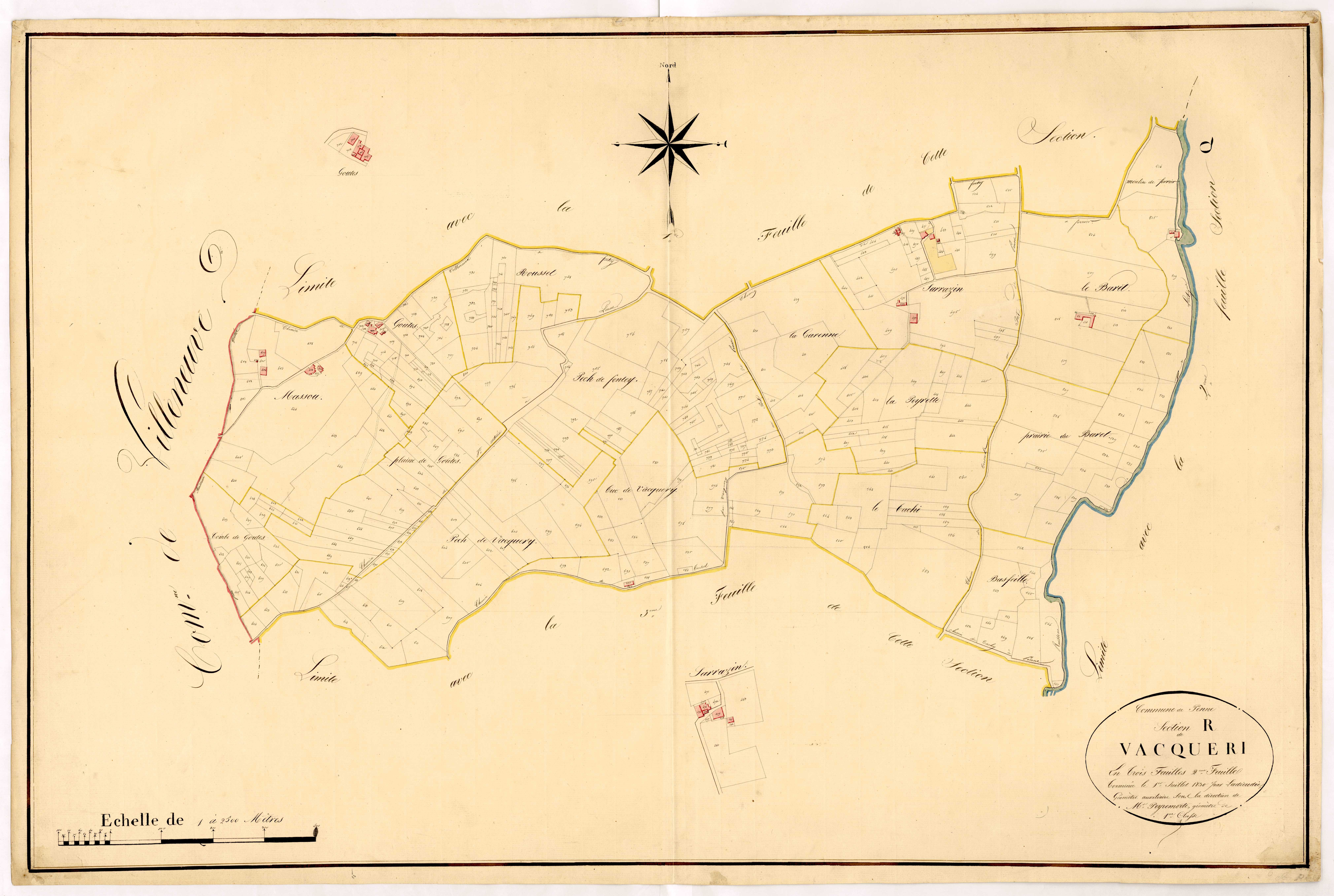 Plan napoléonien, atlas-R2 Vacqueri, Penne-d’Agenais