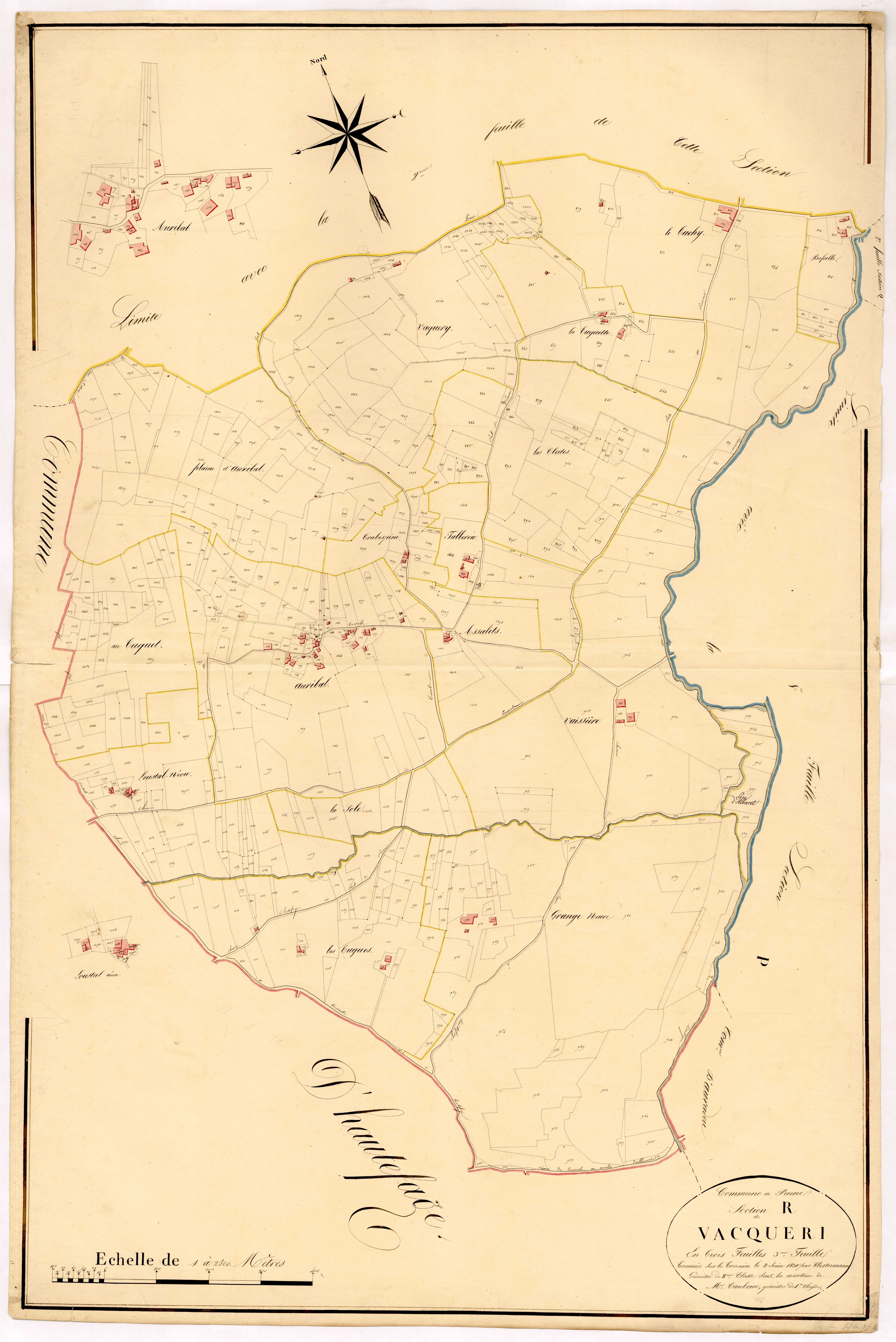 Plan napoléonien, atlas-R3 Vacqueri, Penne-d’Agenais