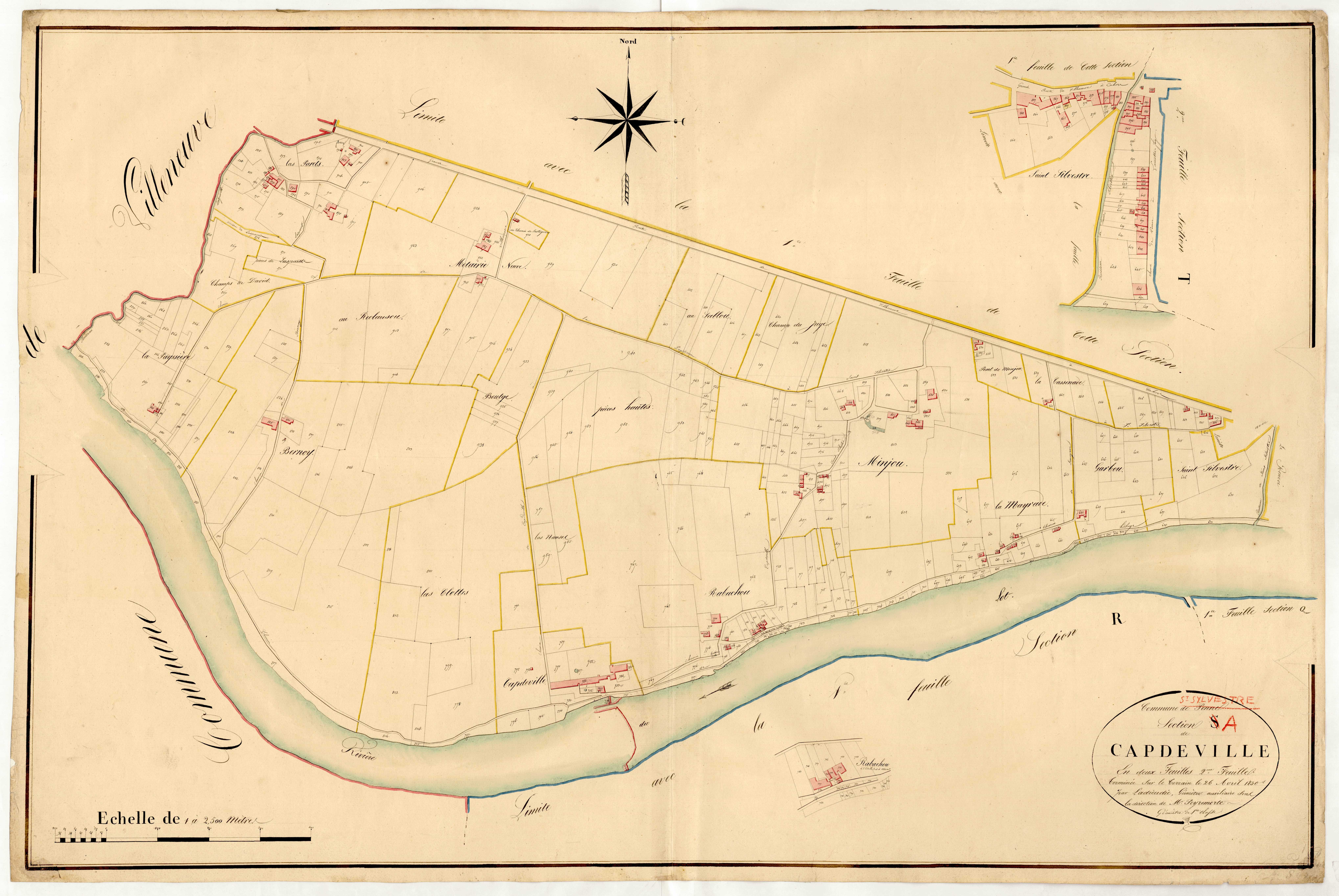 Plan napoléonien, atlas-S2 Capdeville, Penne-d’Agenais