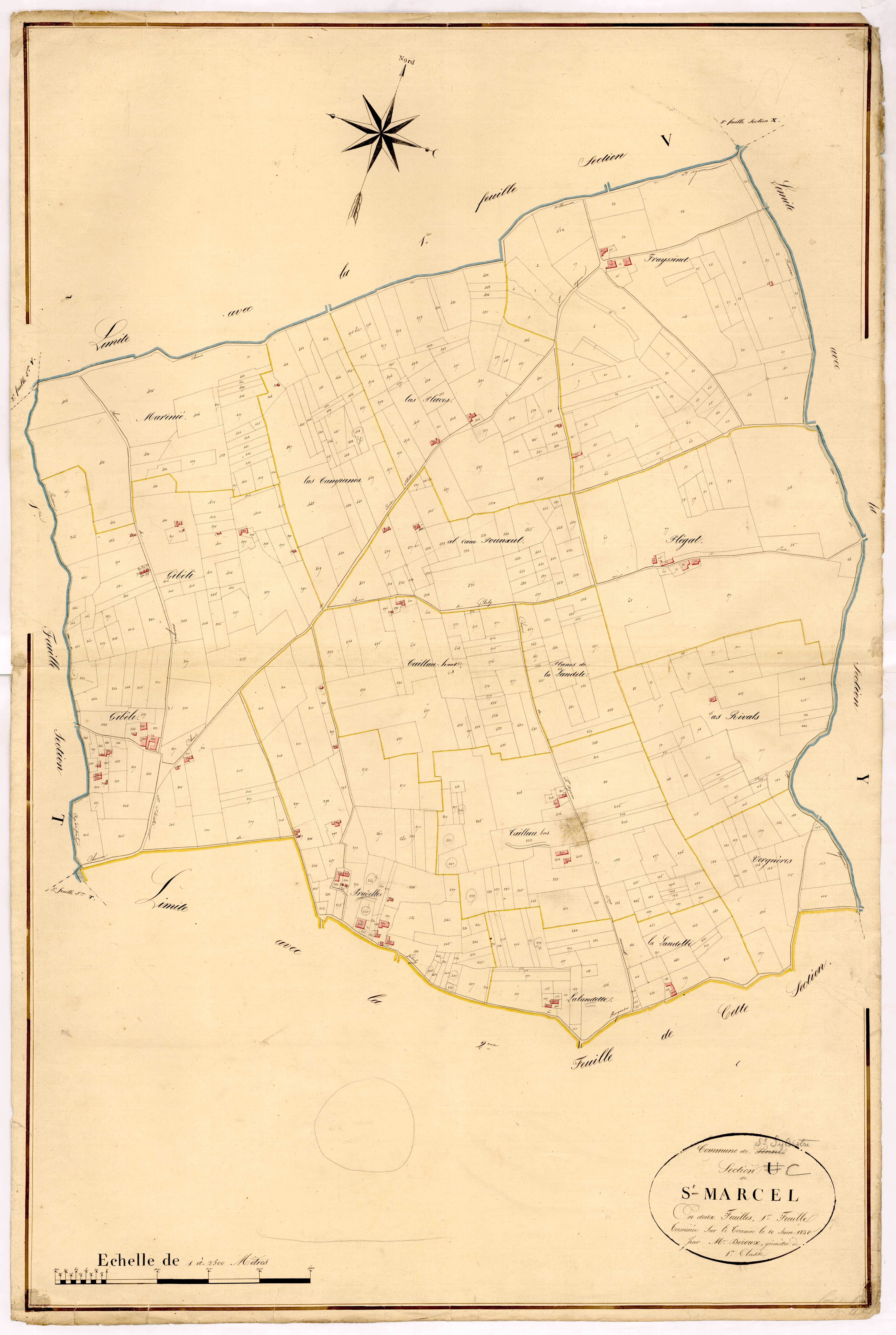 Plan napoléonien, atlas-U1 Saint-Marcel, Penne-d’Agenais