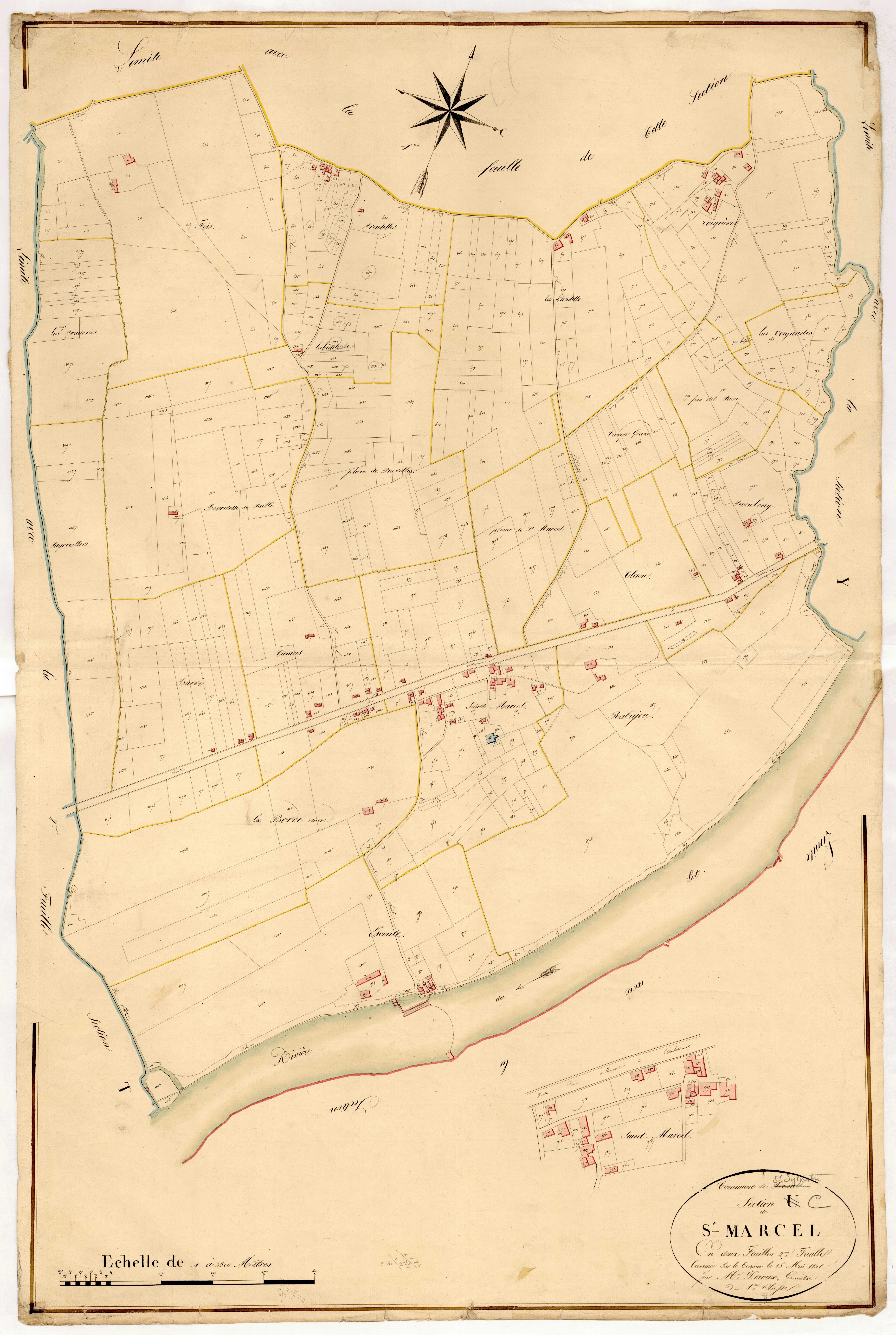 Plan napoléonien, atlas-U2 Saint-Marcel, Penne-d’Agenais