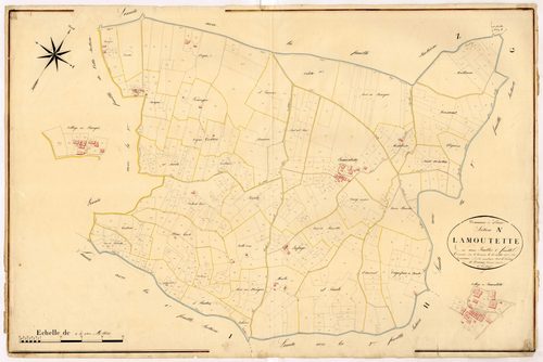 Plan napoléonien, atlas-A2, 1ère feuille La Moutette, Penne-d’Agenais