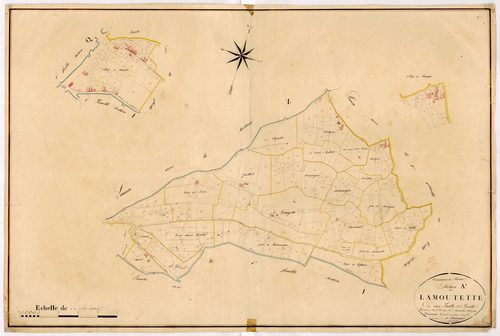 Plan napoléonien, atlas-A2, 2ème feuille La Moutette, Penne-d’Agenais