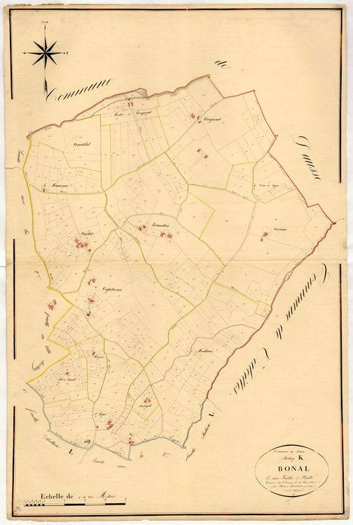 Plan napoléonien, atlas-K1 Bonal, Penne-d’Agenais