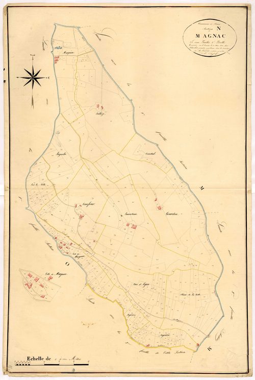 Plan napoléonien, atlas-N1 Magnac, Penne-d’Agenais