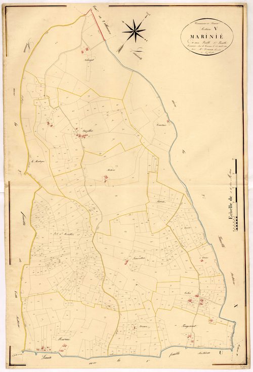 Plan napoléonien, atlas-V1 Marinié, Penne-d’Agenais