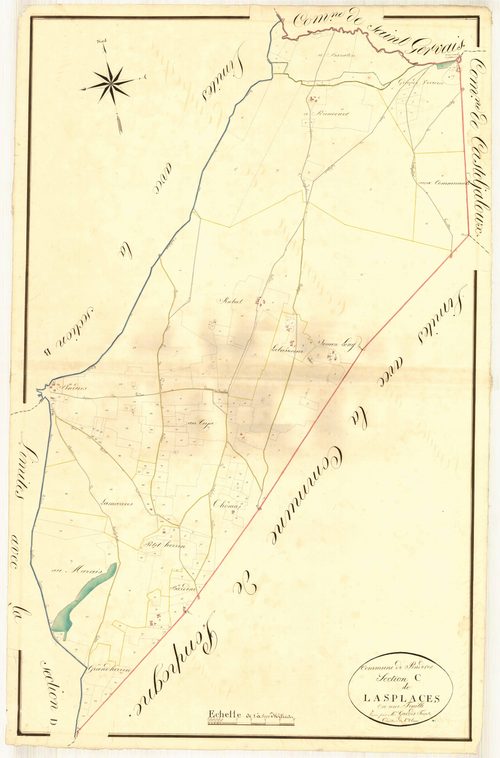 Plan napoléonien, atlas-C Lasplaces, Pindères