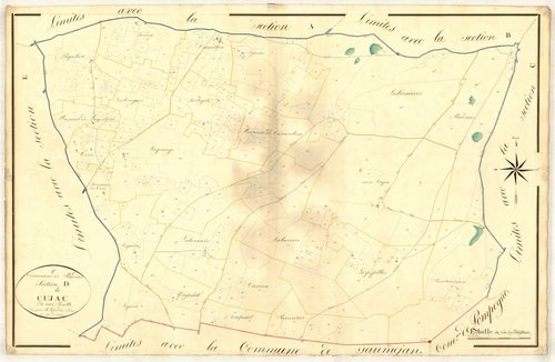 Plan napoléonien, atlas-D Cujac, Pindères