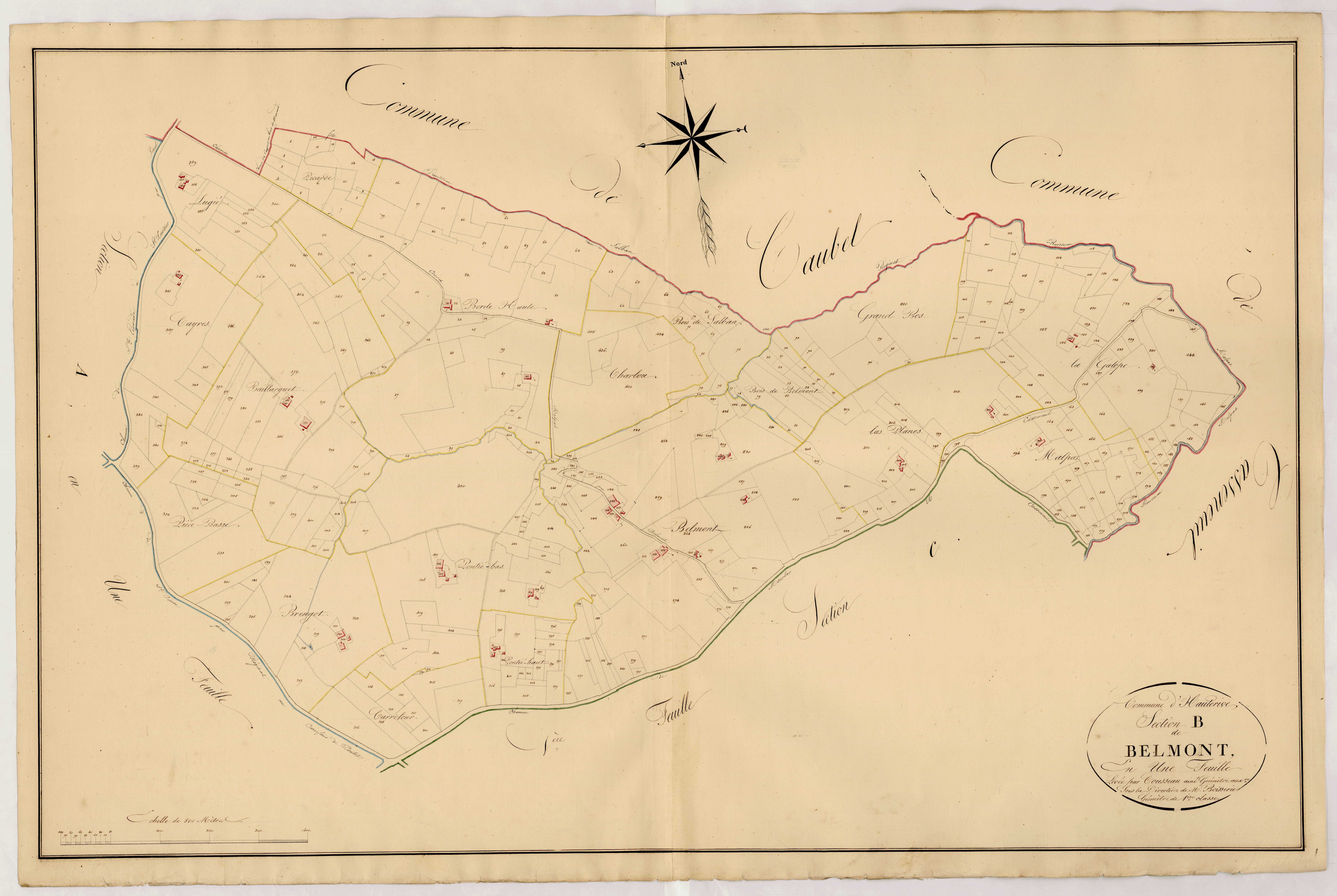 Plan napoléonien, atlas-B Belmont, Pinel-Hauterive