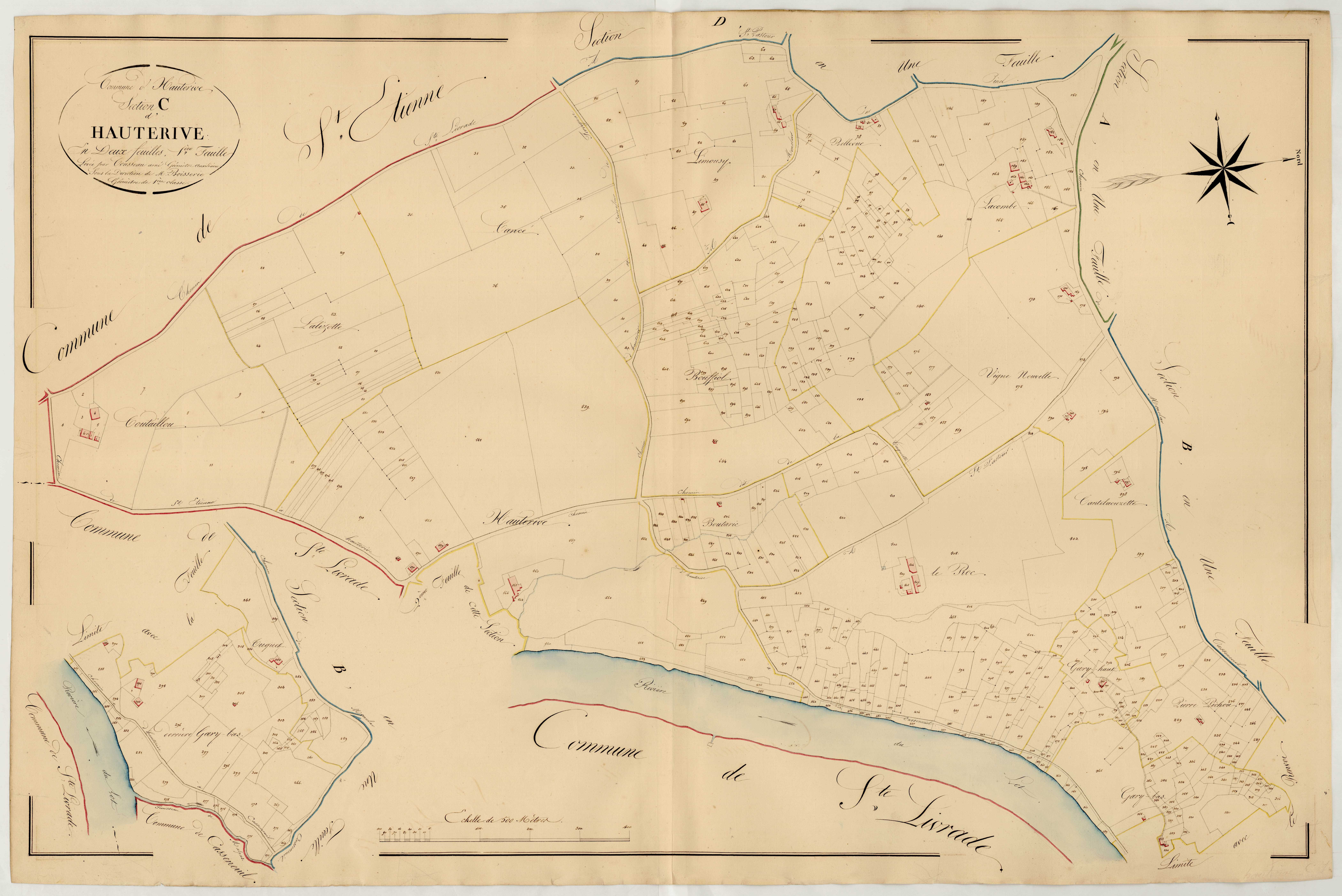 Plan napoléonien, atlas-C1 Hauterive, Pinel-Hauterive
