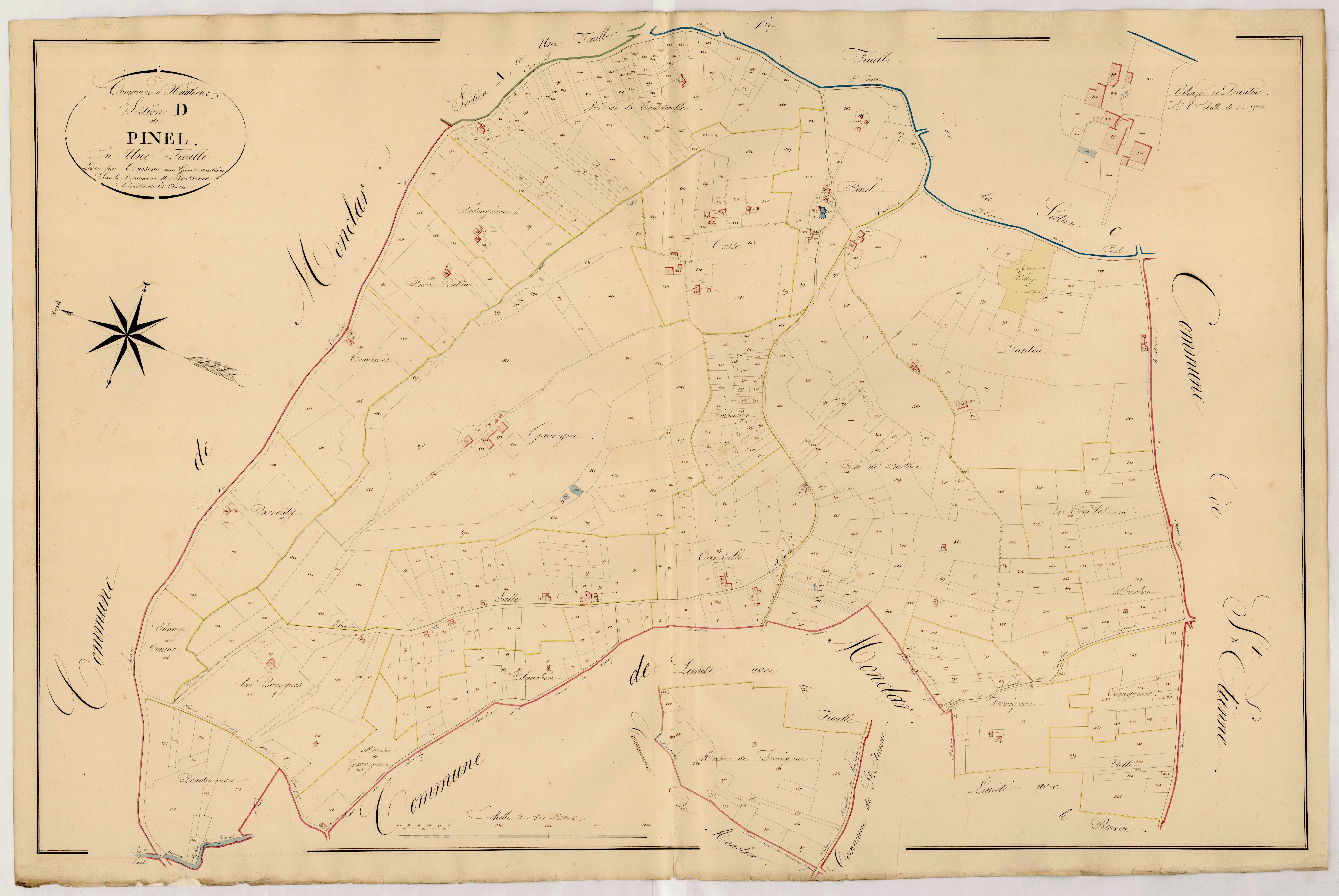 Plan napoléonien, atlas-D Pinel, Pinel-Hauterive