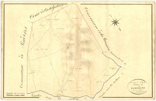 Plan napoléonien, atlas-A Pompogne, Pompogne