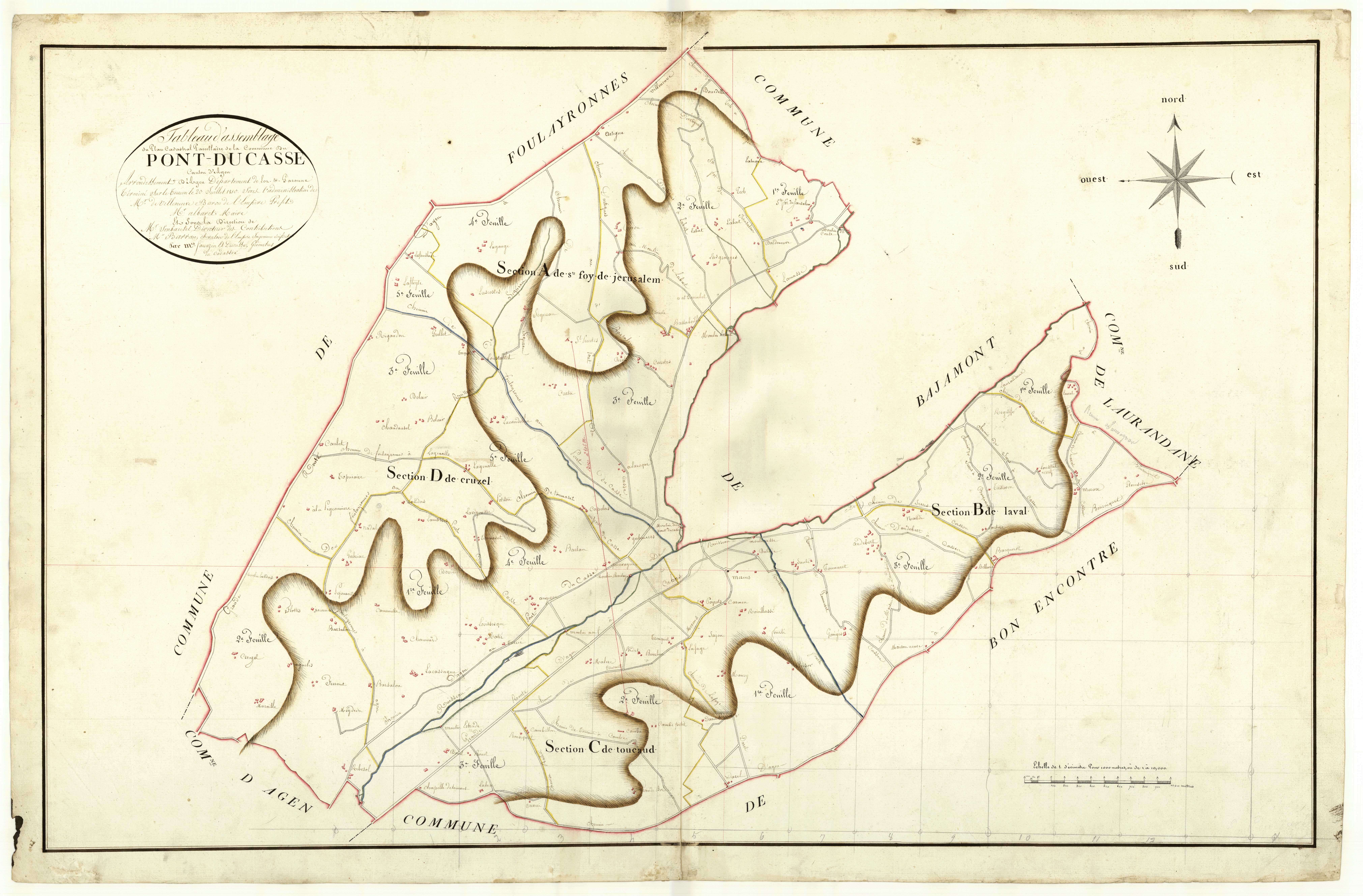 Plan primitif, atlas-TA, Pont-du-Casse