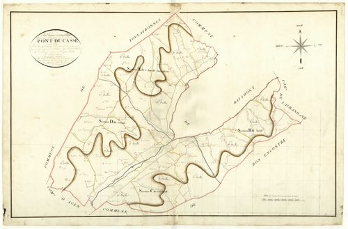 Plan primitif, atlas-TA, Pont-du-Casse