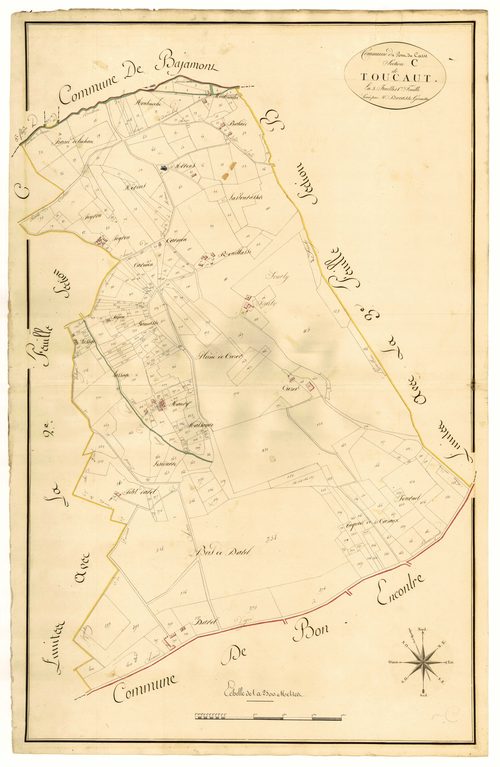 Plan primitif, atlas-C1 Toucaut, Pont-du-Casse
